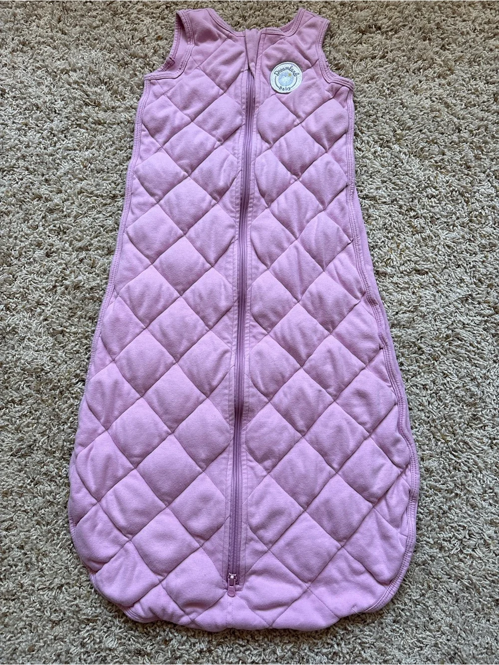 Dreamland Baby Dream Weighted Pink Quilted Sleep Sack L 12/24 Month